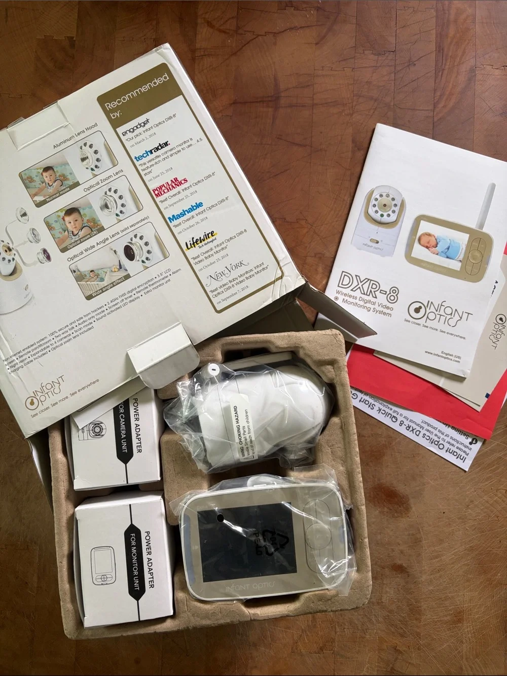 Infant Optics, DXR-8 Wireless Video Baby Monitor - White/Beige